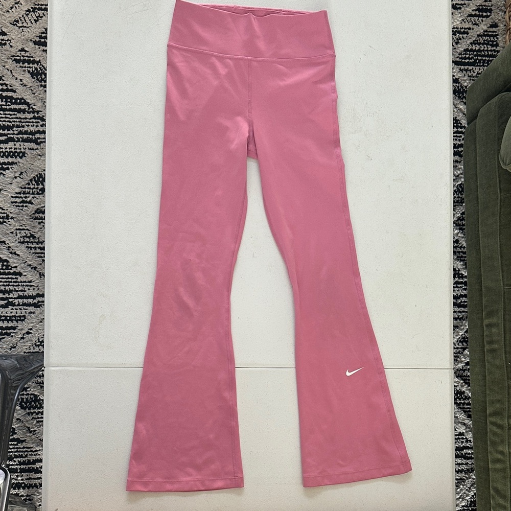 Nike Kids Pink Flared Leggings